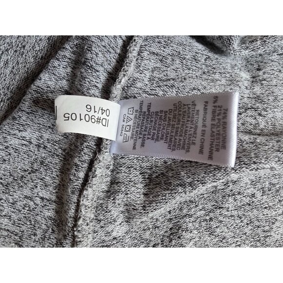 Express Womens Heather Gray Cowl Neck Sweater Top Size M - Picture 7 of 9